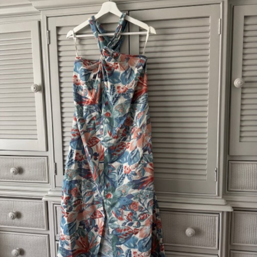 NWT Faherty Tropical Print Dress Size S